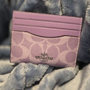 Coach Purple Card Holder